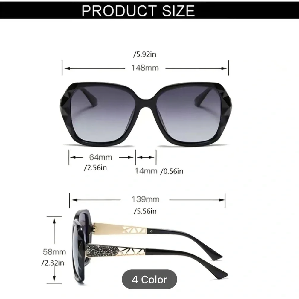 Oversized Cat Eye Fashion Sunglasses For Women - Picture 5 of 7